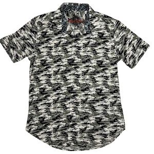 Robert Graham Edmonds Camo Print Button Down Shirt Men’s Small Classic Fit